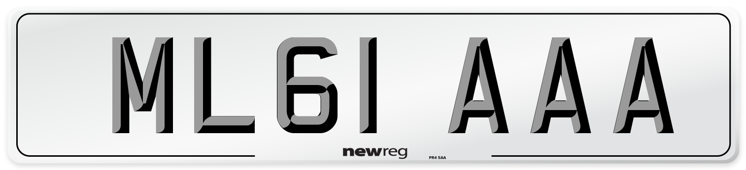 ML61 AAA Number Plate from New Reg
